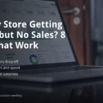 shopify traffic but no sales banner