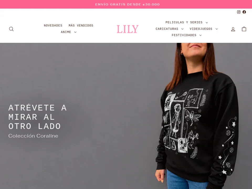 lilycostarica.com homepage, e-commerce store built by Azizul Islam